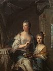 Madame Marsollier and her Daughter by Jean Marc Nattier
